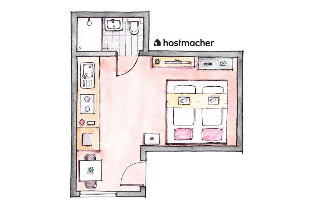 Chic Studio By City Center By Hm Wien Eksteriør bilde
